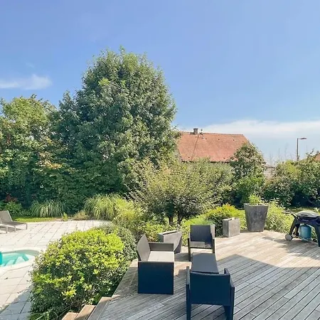 Piscine Privee 8-10 Pers Strasbourg 10 Min Villa Mundolsheim